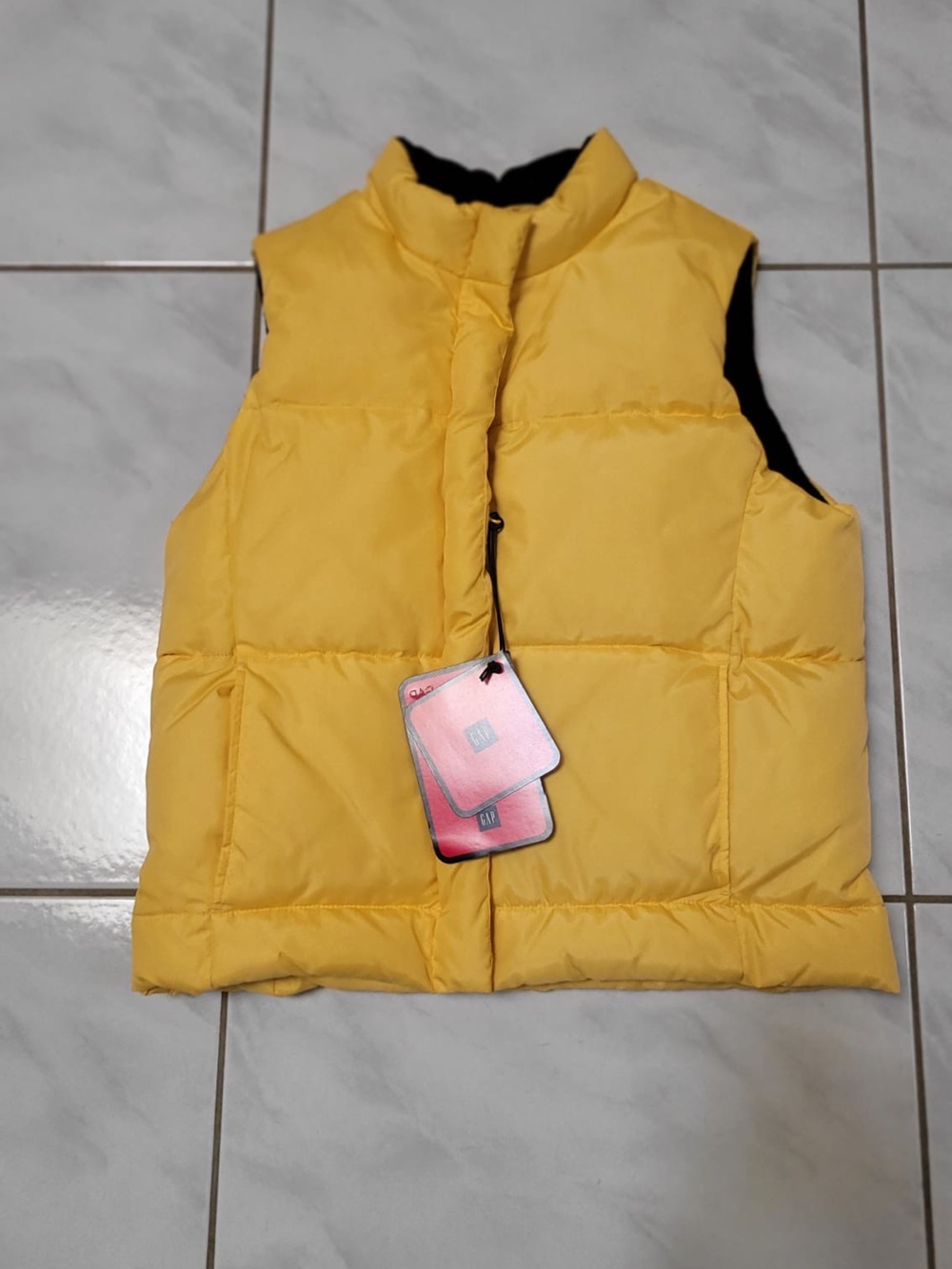GAP Women’s Yellow Quilted Down Puffer Vest
